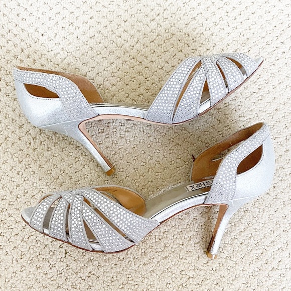 Badgley Mischka Shoes - badgley mischka crystal embellished heels